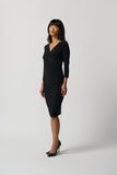 Joseph Ribkoff Women's Three-Quarter Sleeve Wrap Dress