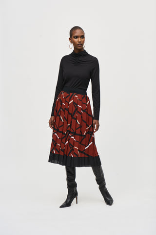 Joseph Ribkoff Women's Rajon Jersey Fitted Turtleneck