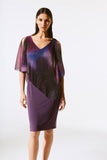 Joseph Ribkoff Women's Silky Knit And Novelty Layered Dress