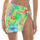 Luli Fama Women's Hibiscus Dream - Ring Mini Skirt