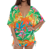 Luli Fama Women's Palm Breeze - Cabana V Neck Dress