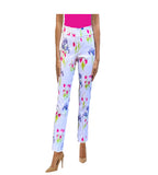Krazy Larry Women's Pull on Ankle Pants - Pink Iris
