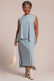 Sympli Women's Flounce A-Line Midi Skirt