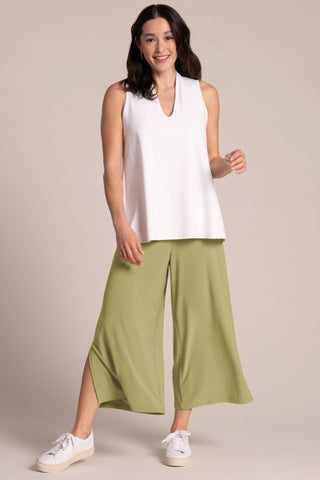 Sympli Women's Side Slit Wide Capri