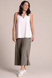 Sympli Women's Side Slit Wide Capri