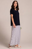 Sympli Women's Soft Square Neck Top, Short Sleeve