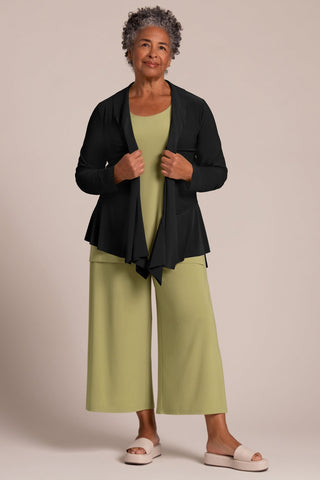 Sympli Women's Splice Roll Neck Cardigan