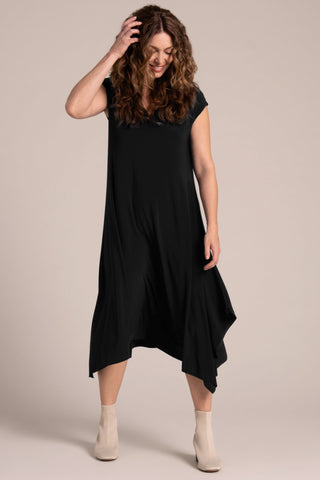 Sympli Women's Splice V-Neck Dress