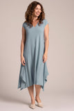 Sympli Women's Splice V-Neck Dress