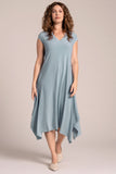 Sympli Women's Splice V-Neck Dress