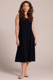 Sympli Women's Square Neck Fit And Flare Dress