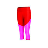 Dolfin Women's Color Block High Shine Aqua Capri