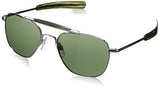 Randolph Aviator II Sunglasses Bright Chrome / Bayonet / AGX Glass 55mm