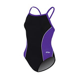 Dolfin Women's Color Block Team Panel V-2 Back 1-Piece