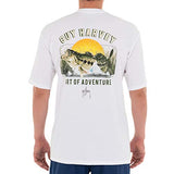 Guy Harvey Men's Freshwater Large Mouth Bass Short Sleeve Crew Neck T-Shirt
