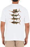 Guy Harvey Men's Stacked Billfish Short Sleeve Pocket T-Shirt