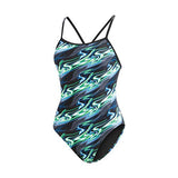 Dolfin Women's Print V Back 1-Piece - Inferno