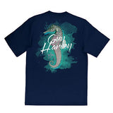 Guy Harvey Girl's Undersea Horse Short Sleeve T-Shirt