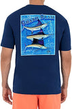 Guy Harvey Men's Billfish Grand Slam Short Sleeve Pocket Crew Neck T-Shirt