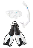 Speedo Adult Adventure Mask/Snorkel/Fin Set