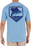Guy Harvey Men's Water Shield Short Sleeve Crew Neck T-Shirt