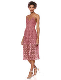 ASTR the Label Women's Lace A Line Midi Dress