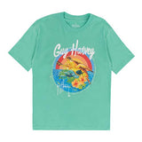 Guy Harvey Girl's Turtle Rainbow Short Sleeve T-Shirt