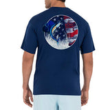 Guy Harvey Men's Stars and Sail Short Sleeve Crew Neck T-Shirt