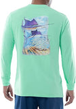 Guy Harvey Men's Sail Jail Long Sleeve Pocket T-Shirt
