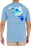 Guy Harvey Men's Florida Mahi Short Sleeve Pocekt Crew Neck T-Shirt