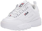 Fila Women's Disruptor Ii Premium Shoes White / Navy / Red 9.5