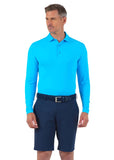 Ibkul Men's Long Sleeve Polo