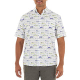 Guy Harvey Men's Scribble Short Sleeve Fishing Shirt