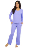 Ibkul Women's Solid Pajama Set