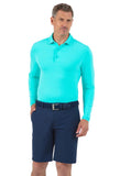 Ibkul Men's Long Sleeve Polo