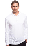 Ibkul Men's Long Sleeve Polo