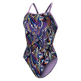 Dolfin Women's Print V-2 Back 1-Piece