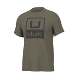 Huk Men's Stacked Logo Tee