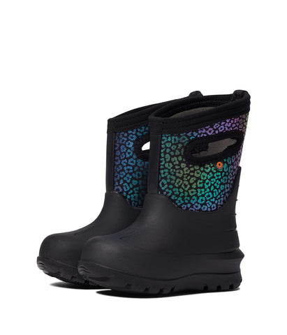 Bogs Kids' Neo-Classic Rainbow Leopard Boots