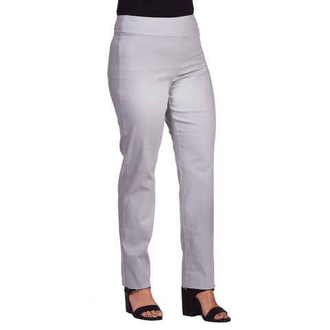 Krazy Larry Women's Pull on Ankle Pants - Cement