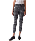 Krazy Larry Women's Pull on Ankle Pants - Black Bars