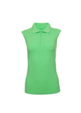 Ibkul Women's Solid Sleeveless Polo