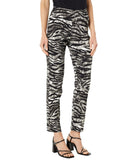 Krazy Larry Women's Pull on Ankle Pants - Black Zebra