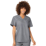 Urbane ICON One-Pocket Scrub Top for Women: Contemporary Slim Fit, Ultra Soft V-Neck Medical Scrub Top 9634