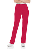 Landau Essentials Relaxed Fit 2-Pocket Elastic Scrub Pants for Women 8320