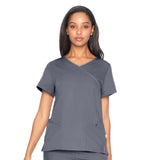 Urbane Ultimate Tailored Fit Comfort Stretch 6-Pocket Scrub Top for Women 9577