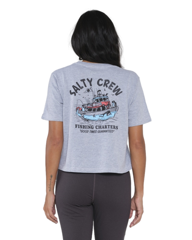 Salty Crew Women's Charter Crop Tee