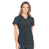 Urbane Performance 4-Pocket Tunic Scrub Top for Women: Contemporary Slim Fit, Extreme Stretch, Moisture-Wicking Fabric 9738