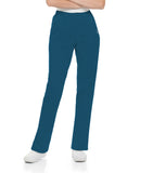 Landau Essentials Relaxed Fit 2-Pocket Elastic Scrub Pants for Women 8320